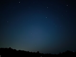The night sky is strewn with stars