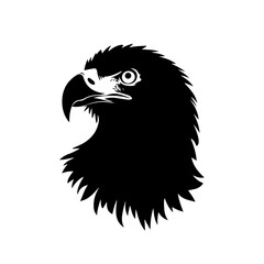 Eagle head vector illustration isolated on white background