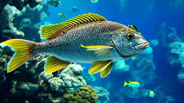 Bioacoustic fish monitoring using sound to track and protect fish species in the ocean.