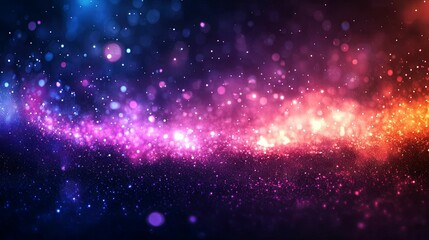Fototapeta premium Abstract Colorful Sparkle Background With Glowing Lights
