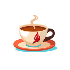 Enjoying a warm cup of coffee in cozy surroundings with steam rising at a tranquil moment