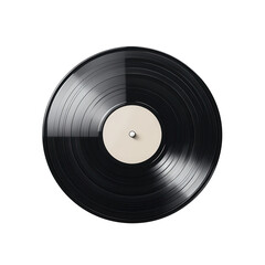 Classic black vinyl record illustration.
