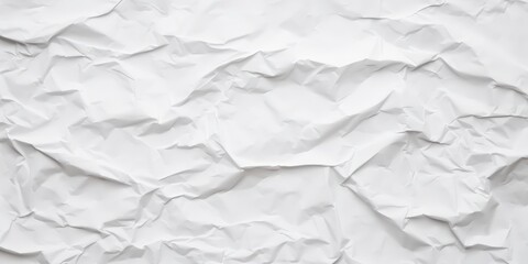 Obraz premium Crumpled and Creased White Paper Texture Ideal for Backgrounds, Digital Designs, and Artistic Projects, Perfect for Creative Professionals