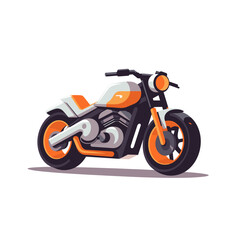 Modern motorcycle design with sleek lines and vibrant colors suited for urban riding experiences