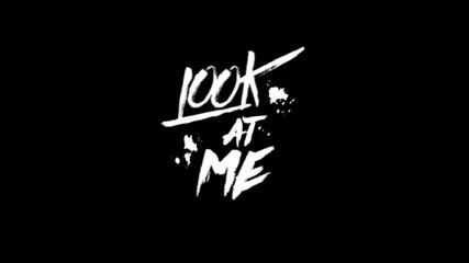 Look at me Text animation cartoon doodle hand drawing motion graphics clip template with colorful lights animation. HD resolution with hyper realistic 4K black Background. - Powered by Adobe