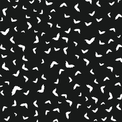 Halloween bat silhouette pattern background. Vector illustration