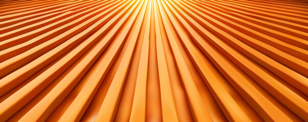 Obraz premium Abstract Yellow Lines Cutting Through a Glowing Orange Background