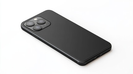 Realistic smartphone mockup with a triple camera setup, isolated on a white background for mobile UI demos 