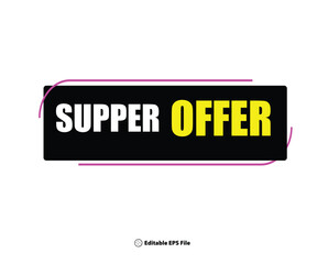 Web supper offer template

