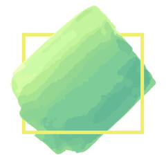 カラフルな水彩の吹き出し　あしらいのベクターイラストセット	
