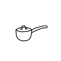 pan kitchen tool line icon