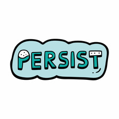 sticker design of persist