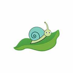 funny snail cartoon