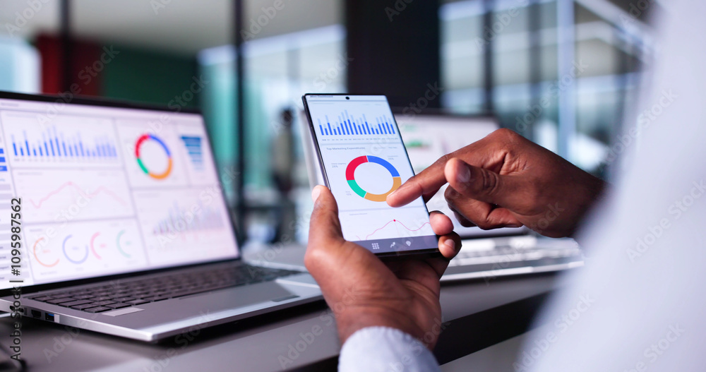 Aufkleber Business Data Analytics Dashboard