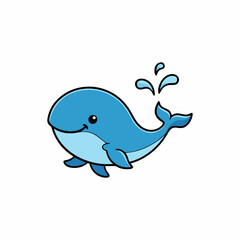 blue whale cartoon