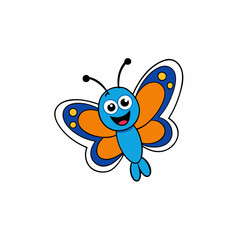 butterfly cartoon illustration