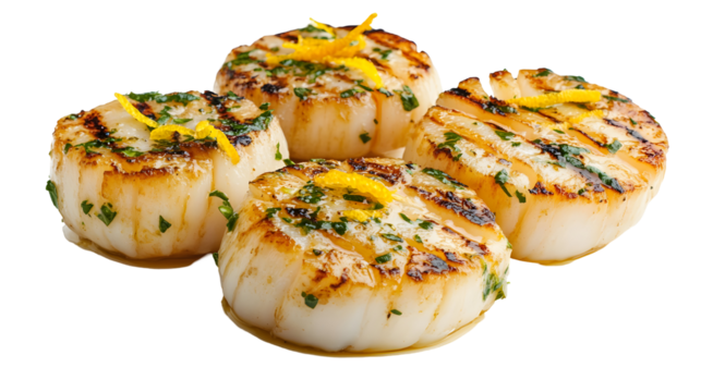 Grilled Scallops with Fresh Herbs and Citrus Zest - A Culinary Delight for Seafood Lovers