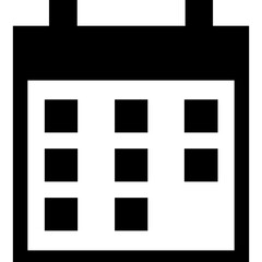 Calendar single vector line icon