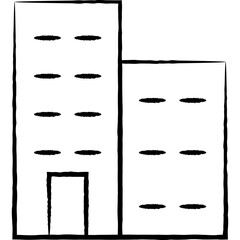 Office single vector line icon