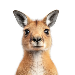 Obraz premium Close-Up of a Curious Kangaroo Face