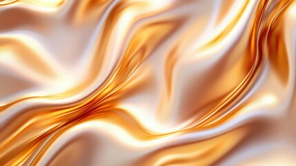 Elegant Gold Foil Sheet Texture with Luxurious Wavy Patterns and Shine for Creative Applications and Backgrounds