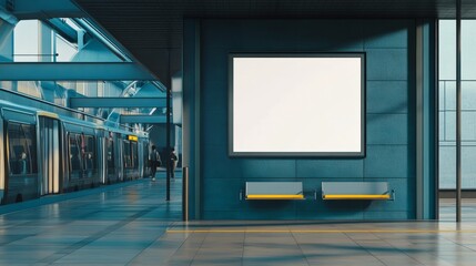 Empty big advertising billboard in city, adboard