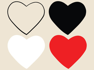 love vector illustration with various colors