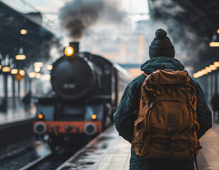 Traveler & Steam Train