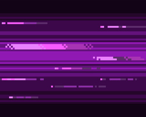 Vector speed gradient. Pixel dark purple background.