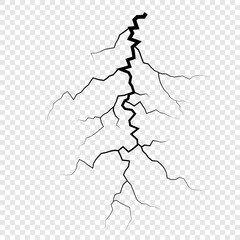 Lightning icon. Lightning silhouettes isolated on white background. Electric bolts, Thunder strikes, Weather phenomenon icons template. Vector illustration.