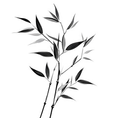 Naklejka premium modern 2D doodle cartoon flower concept with open space for text, featuring whimsical floral and leafy elements on crisp white backgrounds.