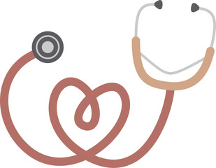 Heart-Shaped Medical Stethoscope