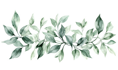 Fototapeta premium modern 2D doodle cartoon flower concept with open space for text, featuring whimsical floral and leafy elements on crisp white backgrounds.