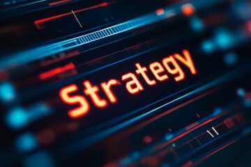 Digital Strategy Interface - Futuristic Tech Design