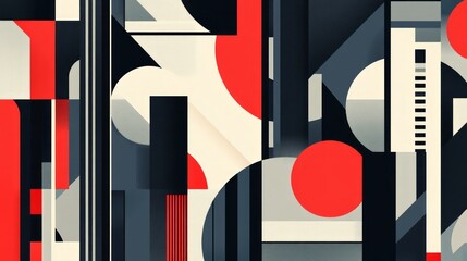 Geometric Abstract Architecture Design