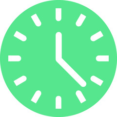 Time single vector line icon