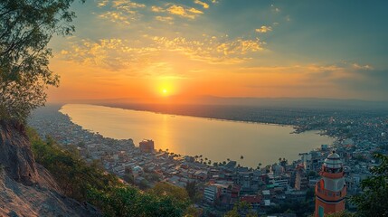  Panoramic Photo of the View of Guayaquil from the Top of the City