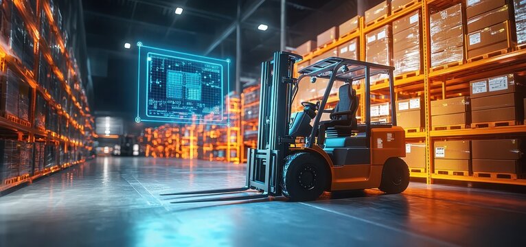 Automated Warehouse with AI Technology