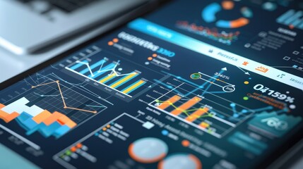 A detailed business presentation slide with graphs showing the benefits of a recent merger 32k