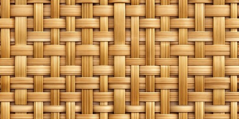 Seamless Bamboo Weave Pattern for Textiles and Backgrounds - Eco-Friendly Design, Natural Aesthetic, Sustainable Material, Organic Textures, and Versatile Use in Home Decor and Fashion