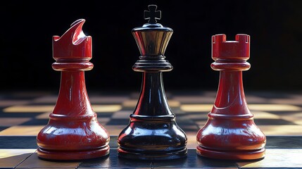 Iconic chess match scenes brought to life with digital art techniques images