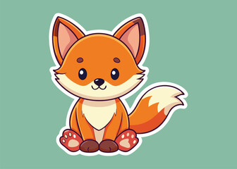 Obraz premium A charming fox with a sweet smile, embodying curiosity and playfulness.