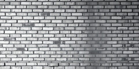 Obraz premium Industrial-style brick wall with a rough texture and muted color palette of whites and grays set against a dark gray background, urban, structure, grunge