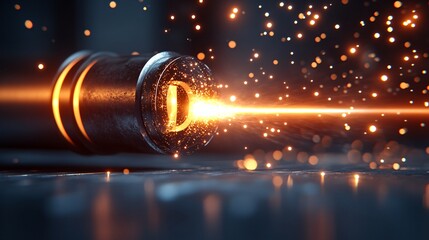 a laser Optiquiver Optical Metrology Tool, , light particles, 