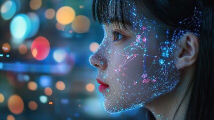 An AI researcher trains their neural network, feeding it vast datasets to help it learn and improve, anticipating breakthroughs in the field.