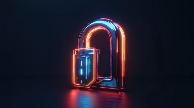 Cyber security concept, information security and encryption, secure access to user's personal information, secure Internet access, cybersecurity. Developing network security system.