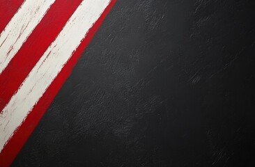 Abstract Background with Red and White Brush Strokes on Dark Textured Surface Ideal for Creative Projects, Designs, or Artistic Displays