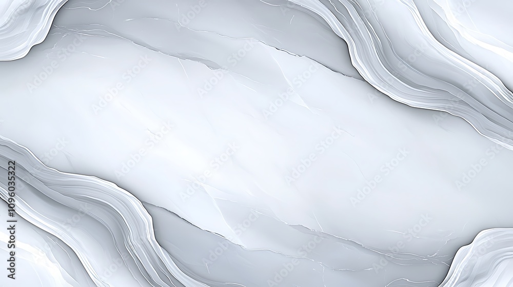Poster elegant abstract background featuring soft gray and white waves with smooth flowing lines perfect fo