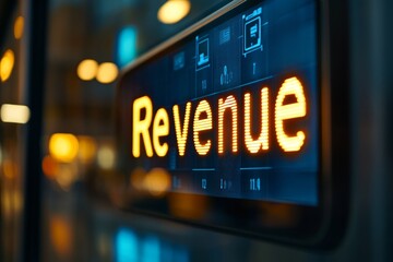 Revenue Display on Digital Board