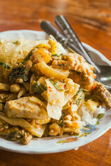 rice and curry street food in Thailand